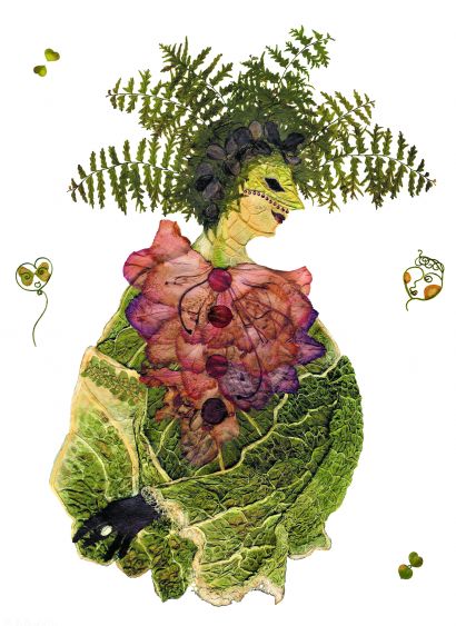 Venetian Harlequin  - a Digital Graphics and Cartoon Artowrk by Elżbieta Wodała